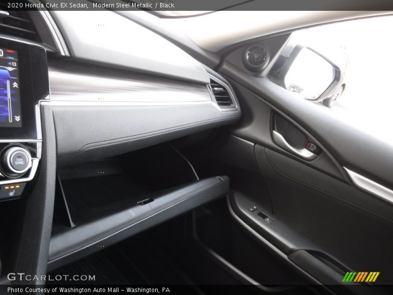 Modern Steel Metallic / Black 2020 Honda Civic EX Sedan