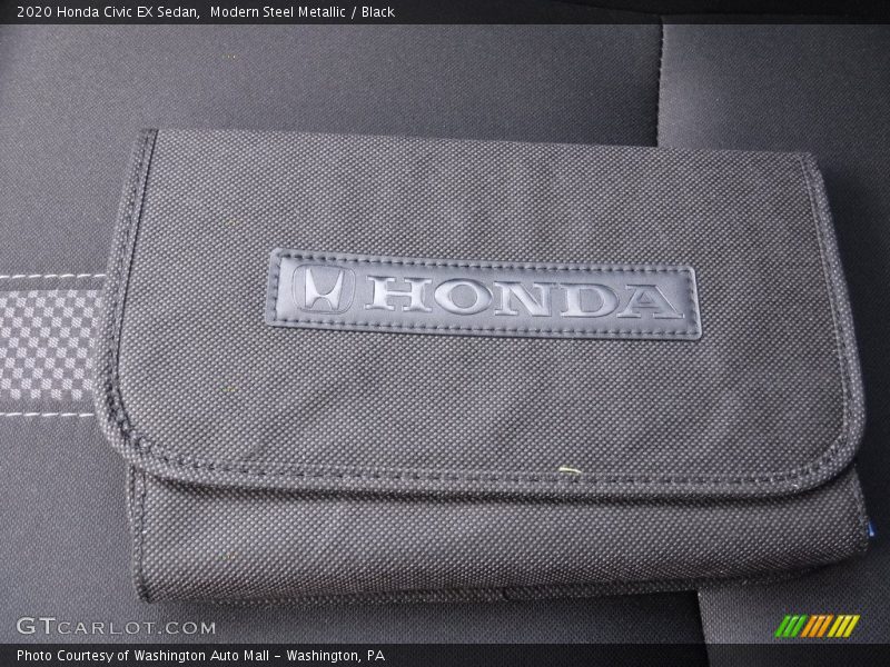 Modern Steel Metallic / Black 2020 Honda Civic EX Sedan