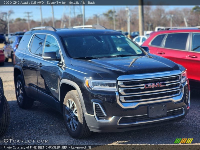 Ebony Twilight Metallic / Jet Black 2020 GMC Acadia SLE AWD