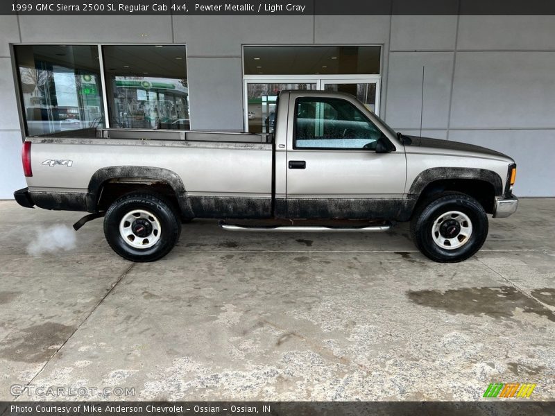  1999 Sierra 2500 SL Regular Cab 4x4 Pewter Metallic