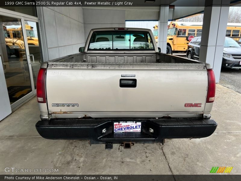 Pewter Metallic / Light Gray 1999 GMC Sierra 2500 SL Regular Cab 4x4