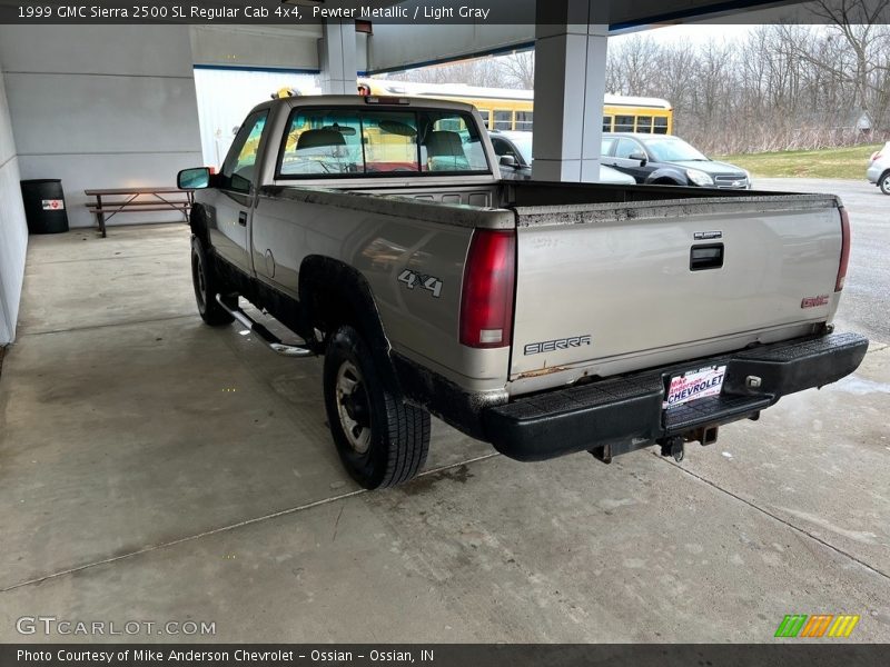 Pewter Metallic / Light Gray 1999 GMC Sierra 2500 SL Regular Cab 4x4