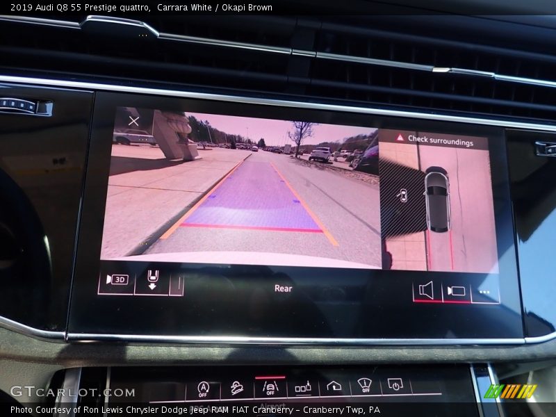 Carrara White / Okapi Brown 2019 Audi Q8 55 Prestige quattro