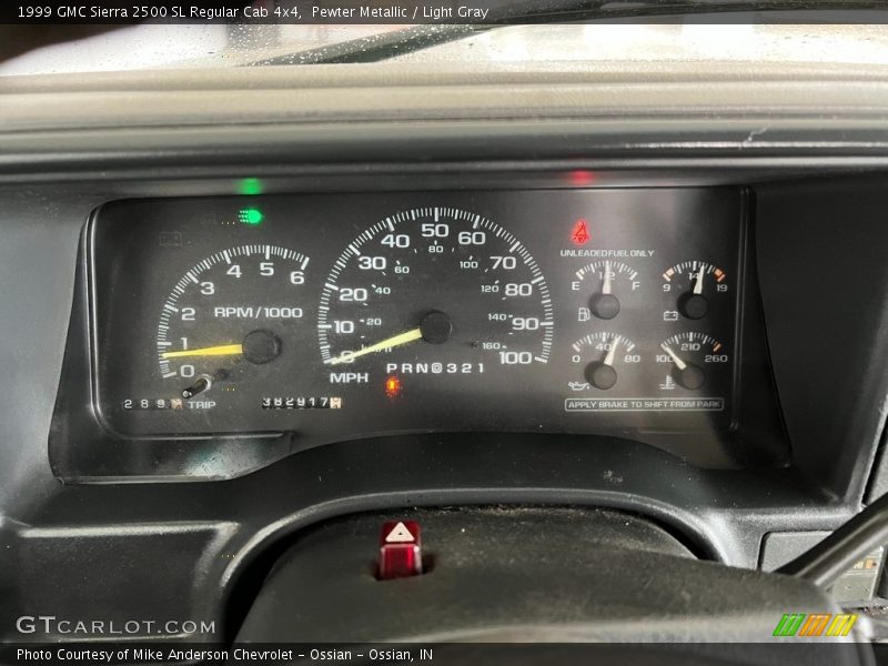  1999 Sierra 2500 SL Regular Cab 4x4 SL Regular Cab 4x4 Gauges