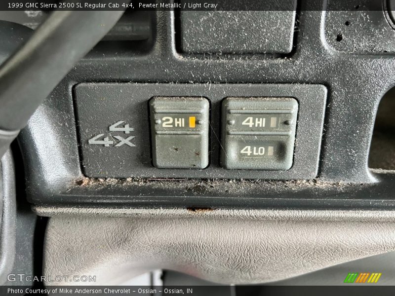 Pewter Metallic / Light Gray 1999 GMC Sierra 2500 SL Regular Cab 4x4