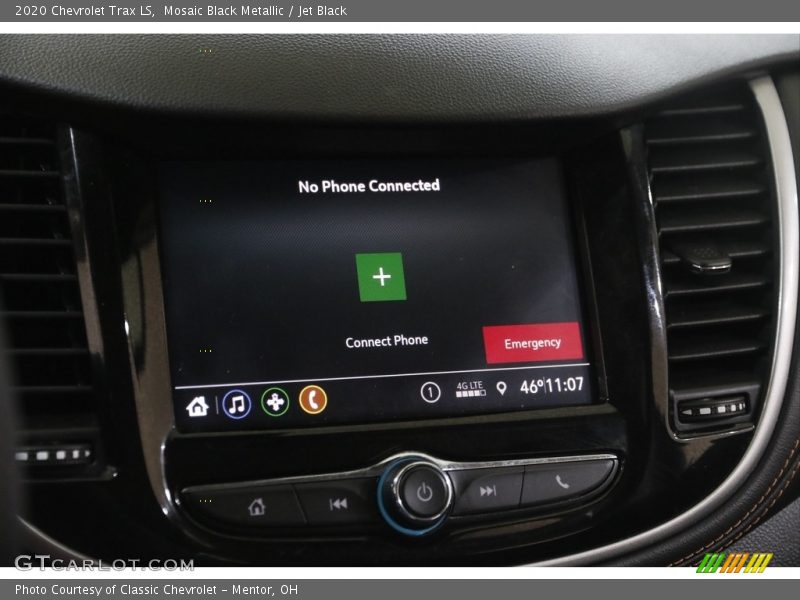 Mosaic Black Metallic / Jet Black 2020 Chevrolet Trax LS