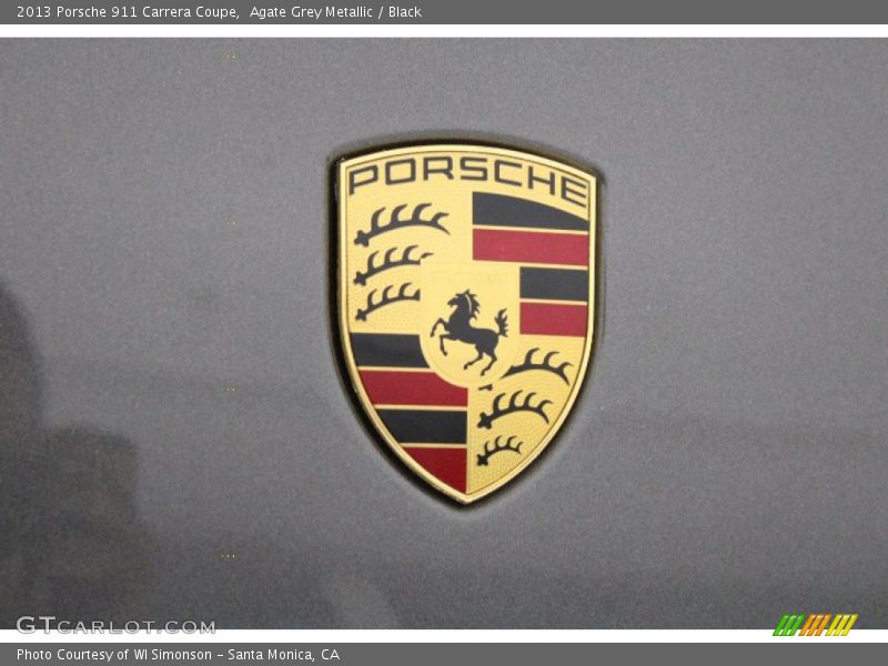 Agate Grey Metallic / Black 2013 Porsche 911 Carrera Coupe