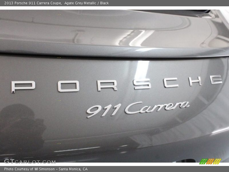 Agate Grey Metallic / Black 2013 Porsche 911 Carrera Coupe
