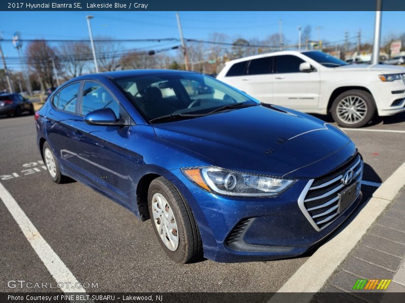 Lakeside Blue / Gray 2017 Hyundai Elantra SE