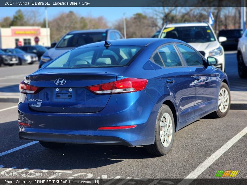 Lakeside Blue / Gray 2017 Hyundai Elantra SE