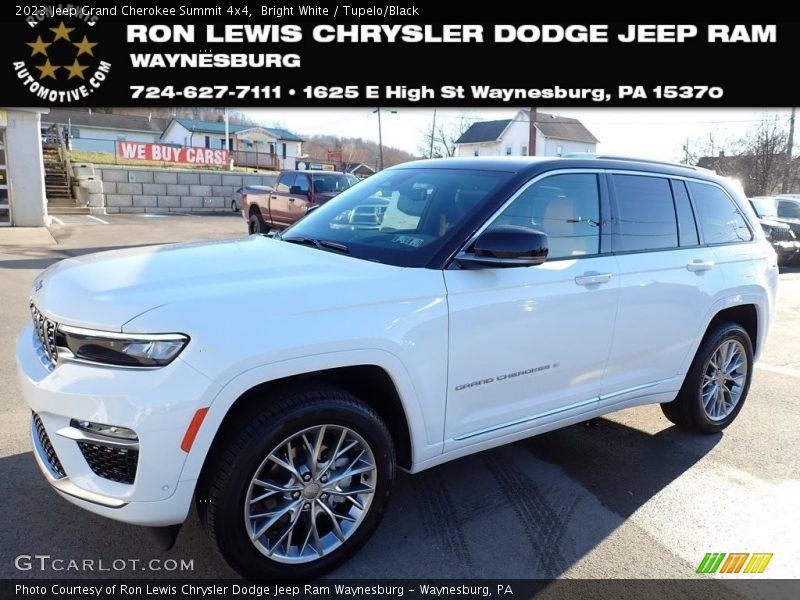 Bright White / Tupelo/Black 2023 Jeep Grand Cherokee Summit 4x4