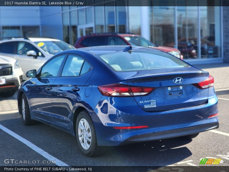 Lakeside Blue / Gray 2017 Hyundai Elantra SE