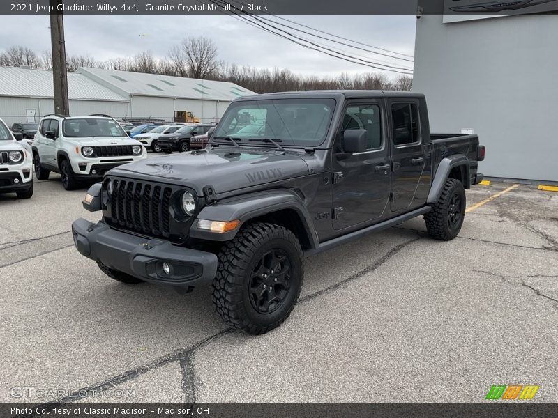 Granite Crystal Metallic / Black 2021 Jeep Gladiator Willys 4x4