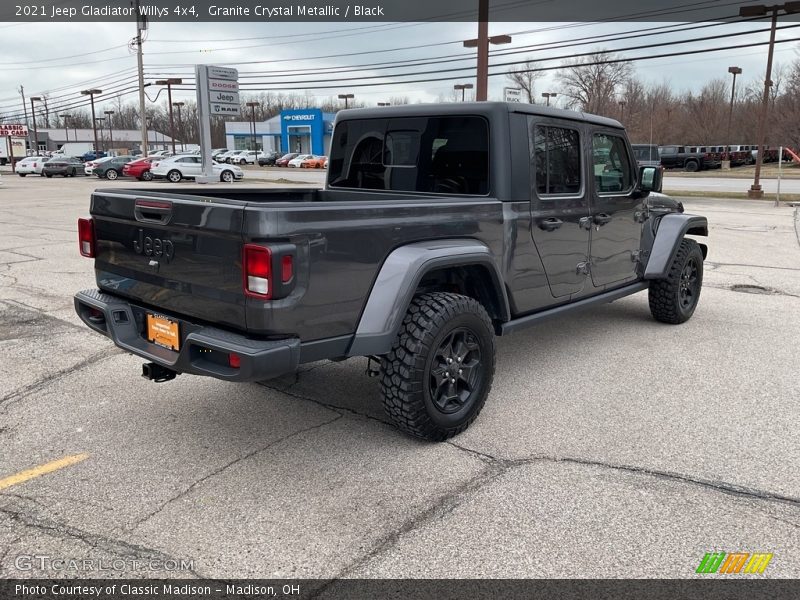 Granite Crystal Metallic / Black 2021 Jeep Gladiator Willys 4x4