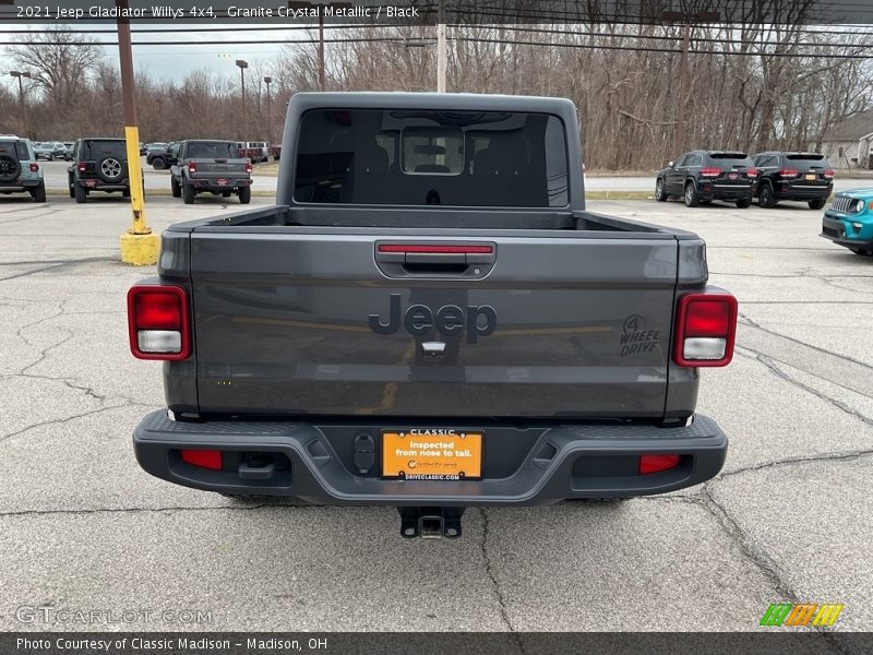 Granite Crystal Metallic / Black 2021 Jeep Gladiator Willys 4x4