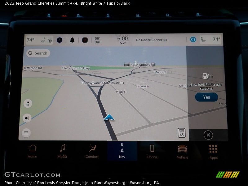 Navigation of 2023 Grand Cherokee Summit 4x4