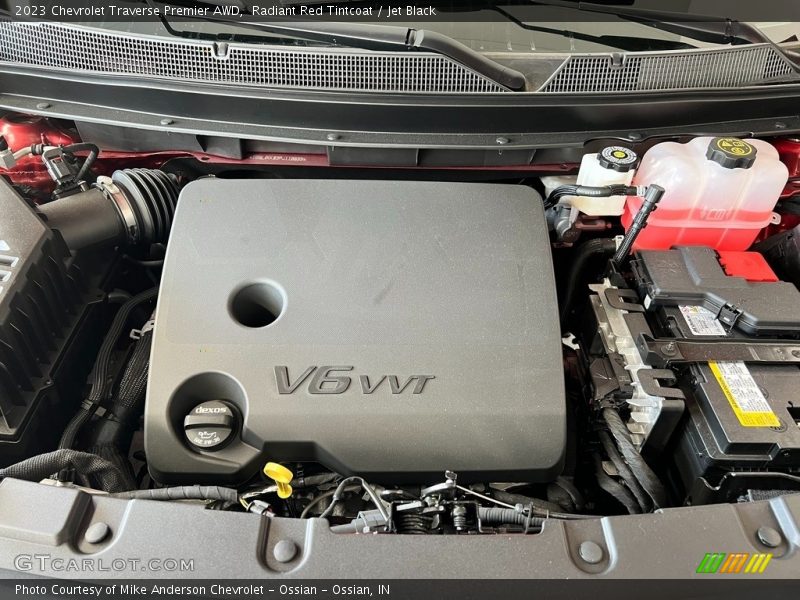 Radiant Red Tintcoat / Jet Black 2023 Chevrolet Traverse Premier AWD