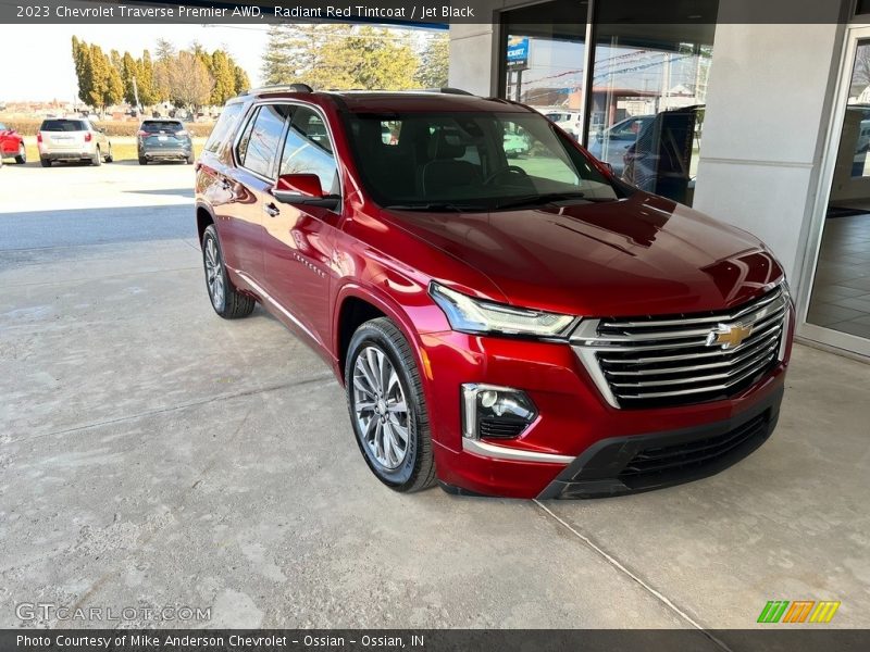 Radiant Red Tintcoat / Jet Black 2023 Chevrolet Traverse Premier AWD