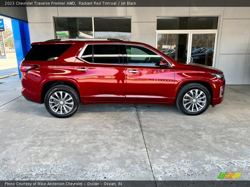 Radiant Red Tintcoat / Jet Black 2023 Chevrolet Traverse Premier AWD