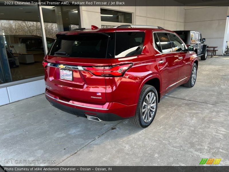 Radiant Red Tintcoat / Jet Black 2023 Chevrolet Traverse Premier AWD