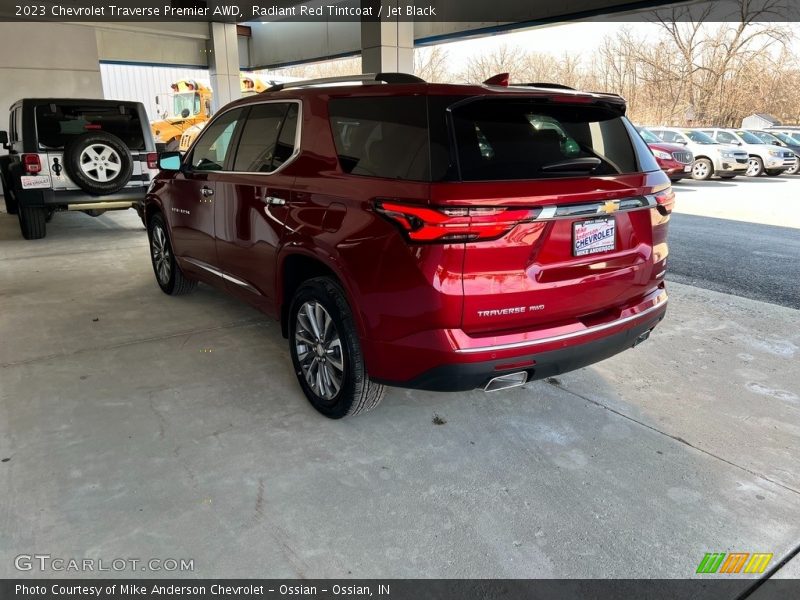 Radiant Red Tintcoat / Jet Black 2023 Chevrolet Traverse Premier AWD