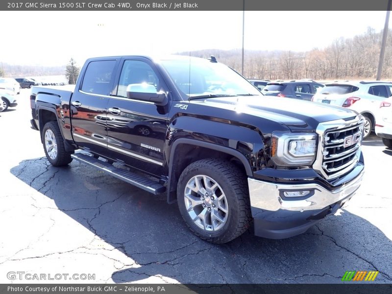 Onyx Black / Jet Black 2017 GMC Sierra 1500 SLT Crew Cab 4WD