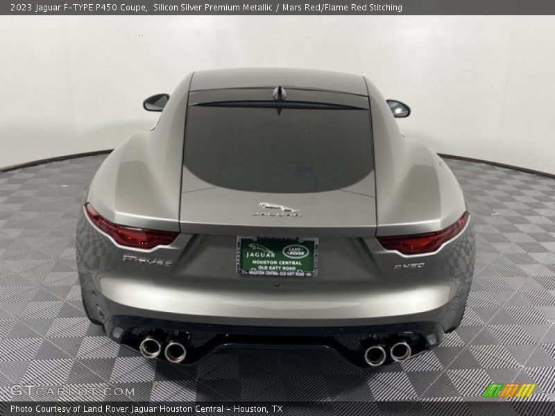 Silicon Silver Premium Metallic / Mars Red/Flame Red Stitching 2023 Jaguar F-TYPE P450 Coupe