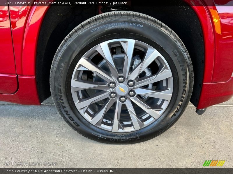 Radiant Red Tintcoat / Jet Black 2023 Chevrolet Traverse Premier AWD