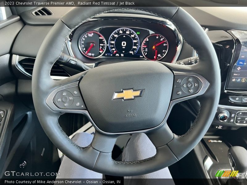 Radiant Red Tintcoat / Jet Black 2023 Chevrolet Traverse Premier AWD