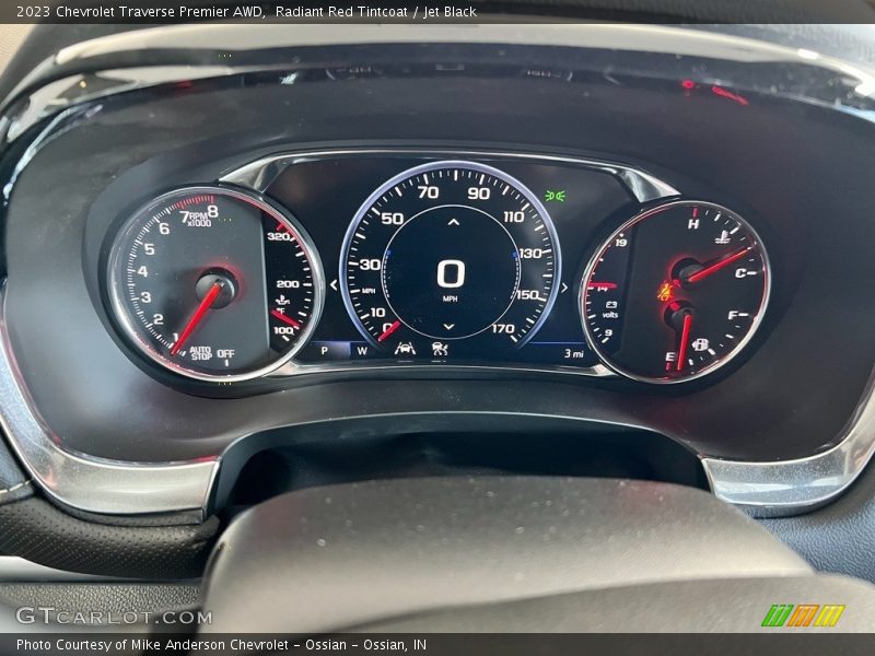 Radiant Red Tintcoat / Jet Black 2023 Chevrolet Traverse Premier AWD