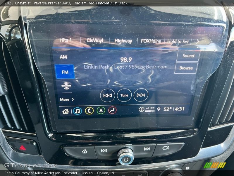 Radiant Red Tintcoat / Jet Black 2023 Chevrolet Traverse Premier AWD