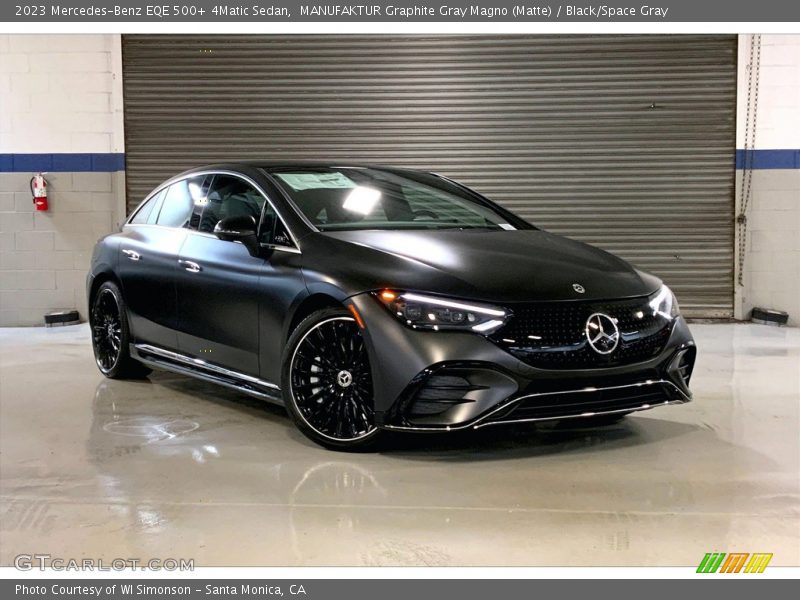 MANUFAKTUR Graphite Gray Magno (Matte) / Black/Space Gray 2023 Mercedes-Benz EQE 500+ 4Matic Sedan