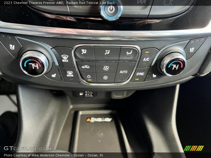 Radiant Red Tintcoat / Jet Black 2023 Chevrolet Traverse Premier AWD