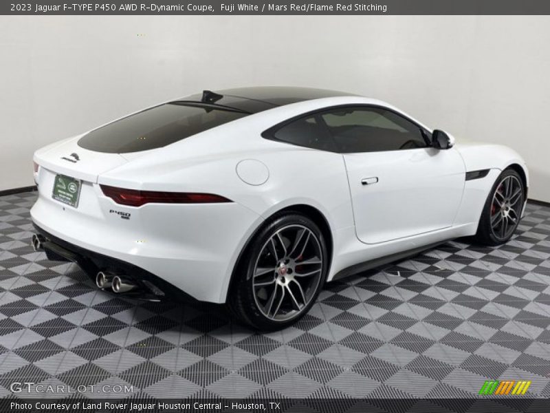 Fuji White / Mars Red/Flame Red Stitching 2023 Jaguar F-TYPE P450 AWD R-Dynamic Coupe