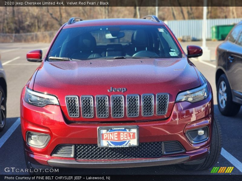 Velvet Red Pearl / Black 2020 Jeep Cherokee Limited 4x4