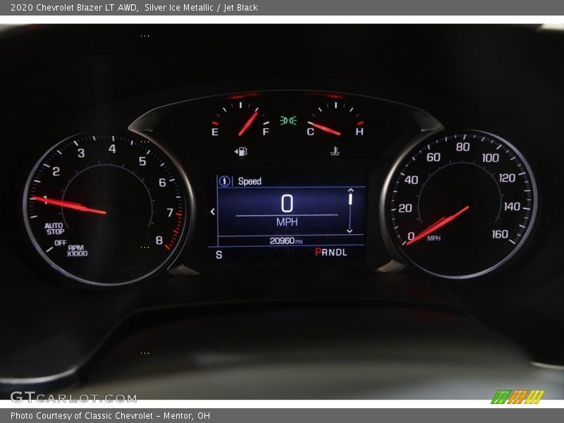 Silver Ice Metallic / Jet Black 2020 Chevrolet Blazer LT AWD