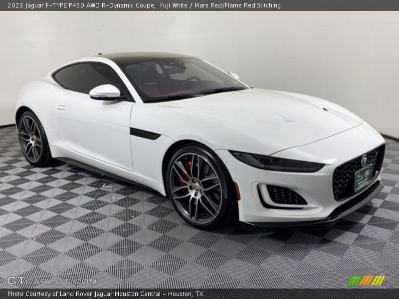 Front 3/4 View of 2023 F-TYPE P450 AWD R-Dynamic Coupe