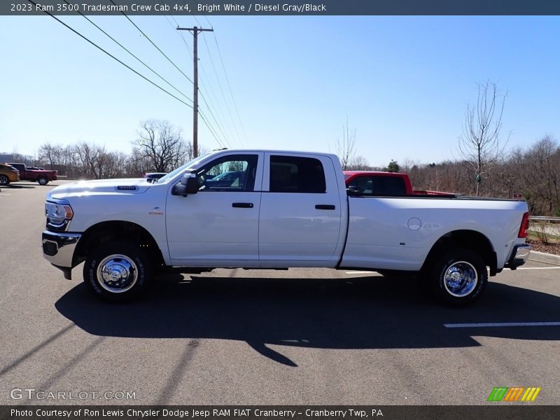 Bright White / Diesel Gray/Black 2023 Ram 3500 Tradesman Crew Cab 4x4