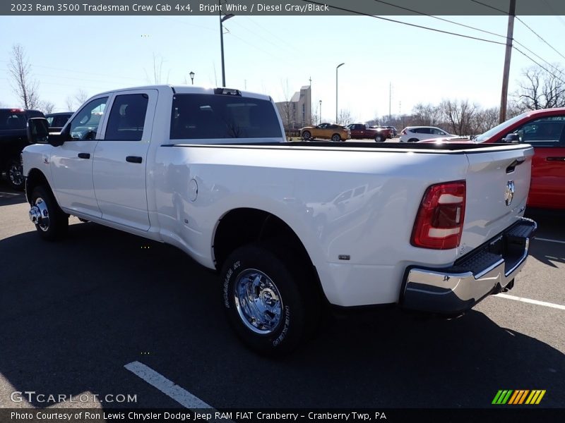 Bright White / Diesel Gray/Black 2023 Ram 3500 Tradesman Crew Cab 4x4