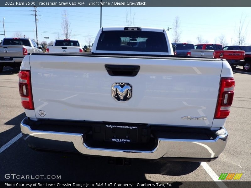 Bright White / Diesel Gray/Black 2023 Ram 3500 Tradesman Crew Cab 4x4