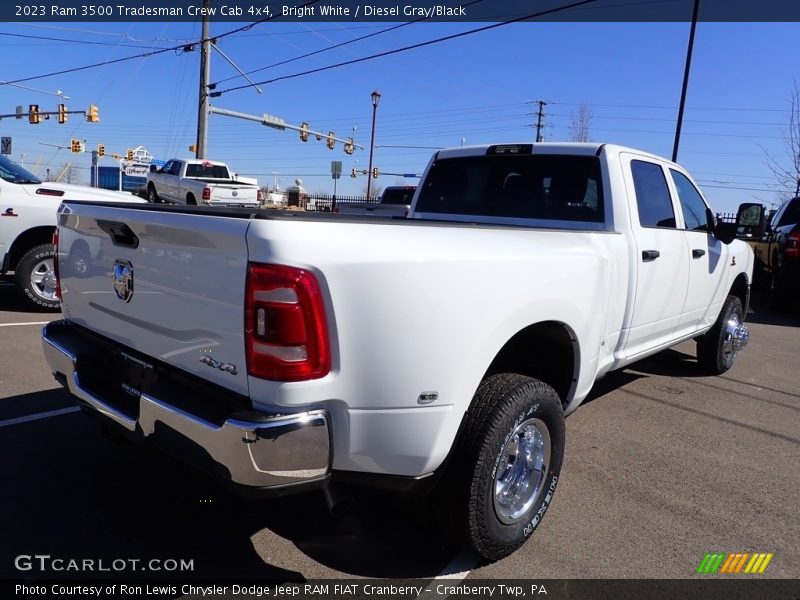 Bright White / Diesel Gray/Black 2023 Ram 3500 Tradesman Crew Cab 4x4