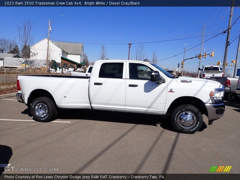 Bright White / Diesel Gray/Black 2023 Ram 3500 Tradesman Crew Cab 4x4
