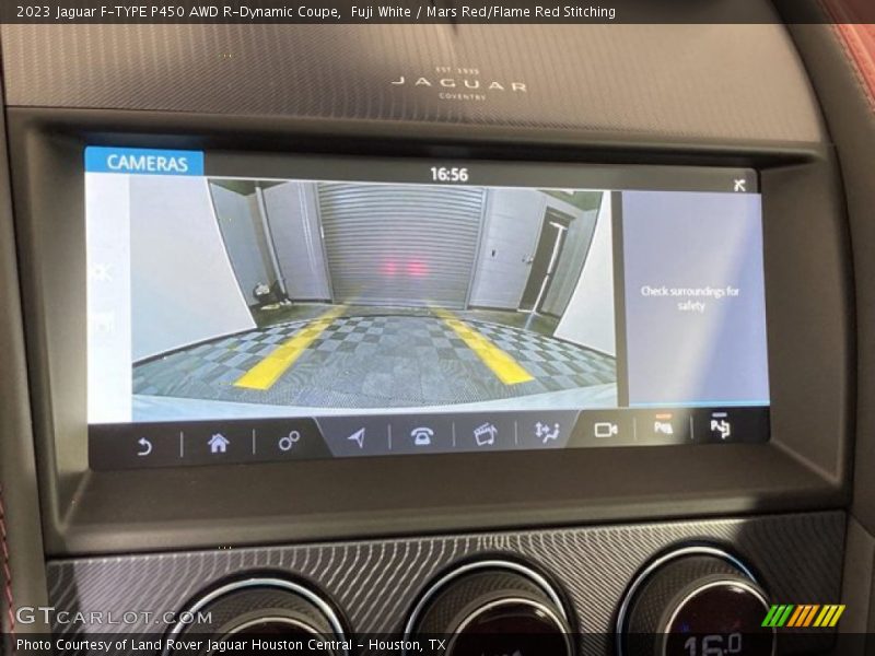 Fuji White / Mars Red/Flame Red Stitching 2023 Jaguar F-TYPE P450 AWD R-Dynamic Coupe