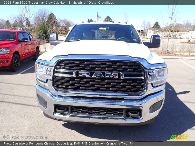 Bright White / Diesel Gray/Black 2023 Ram 3500 Tradesman Crew Cab 4x4