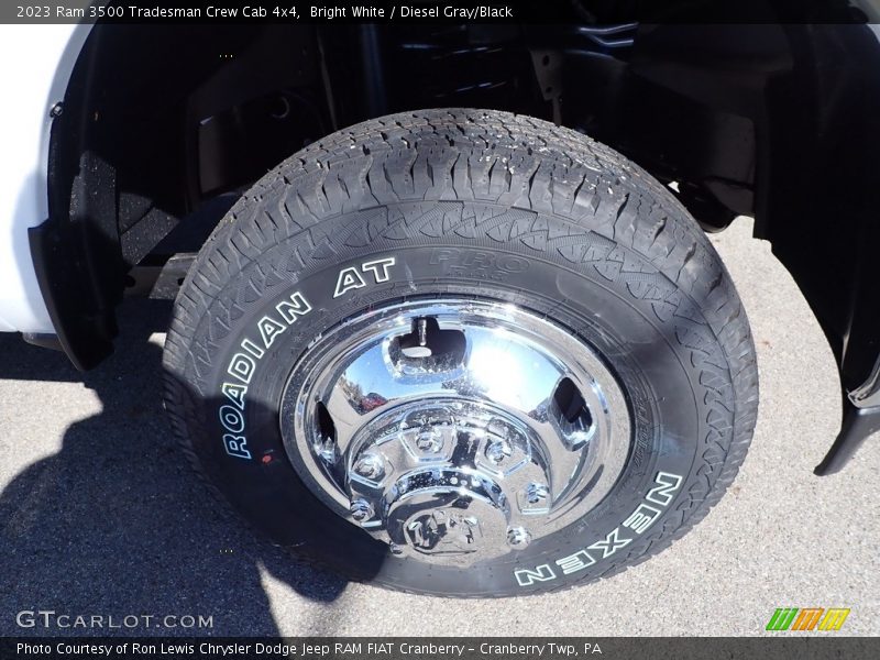 Bright White / Diesel Gray/Black 2023 Ram 3500 Tradesman Crew Cab 4x4