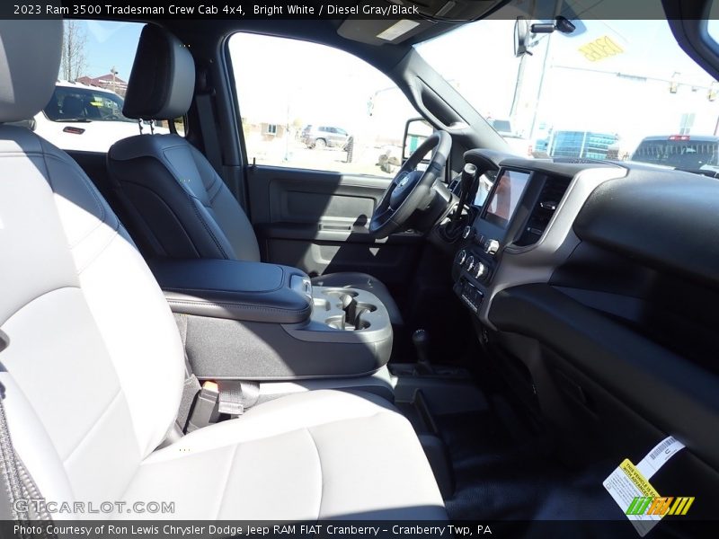 Bright White / Diesel Gray/Black 2023 Ram 3500 Tradesman Crew Cab 4x4
