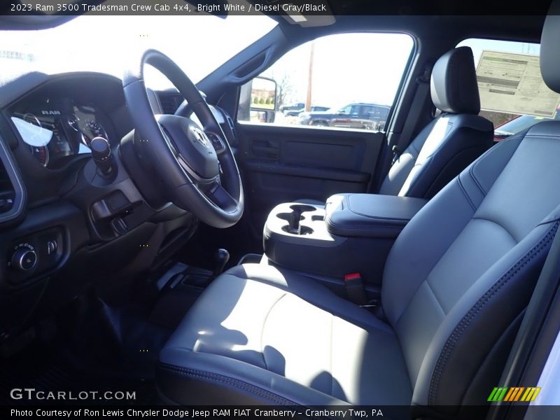 Bright White / Diesel Gray/Black 2023 Ram 3500 Tradesman Crew Cab 4x4