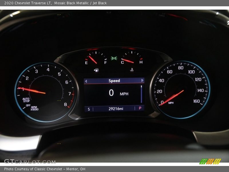 Mosaic Black Metallic / Jet Black 2020 Chevrolet Traverse LT