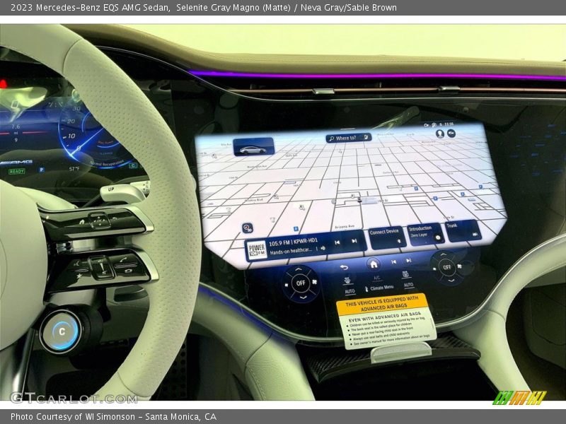 Controls of 2023 EQS AMG Sedan