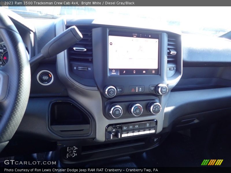 Bright White / Diesel Gray/Black 2023 Ram 3500 Tradesman Crew Cab 4x4